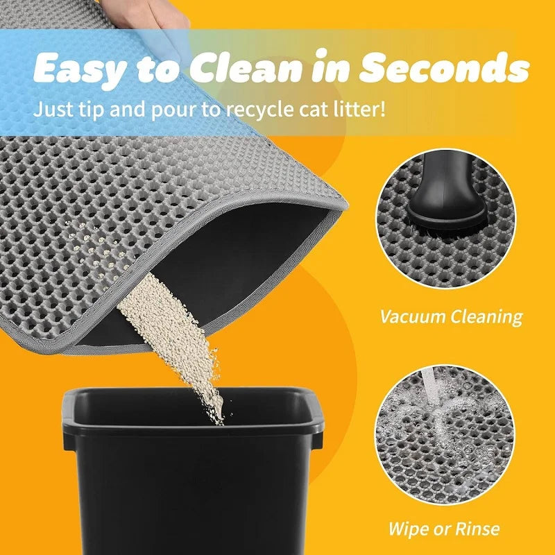 Double-Layer Waterproof Cat Litter Mat