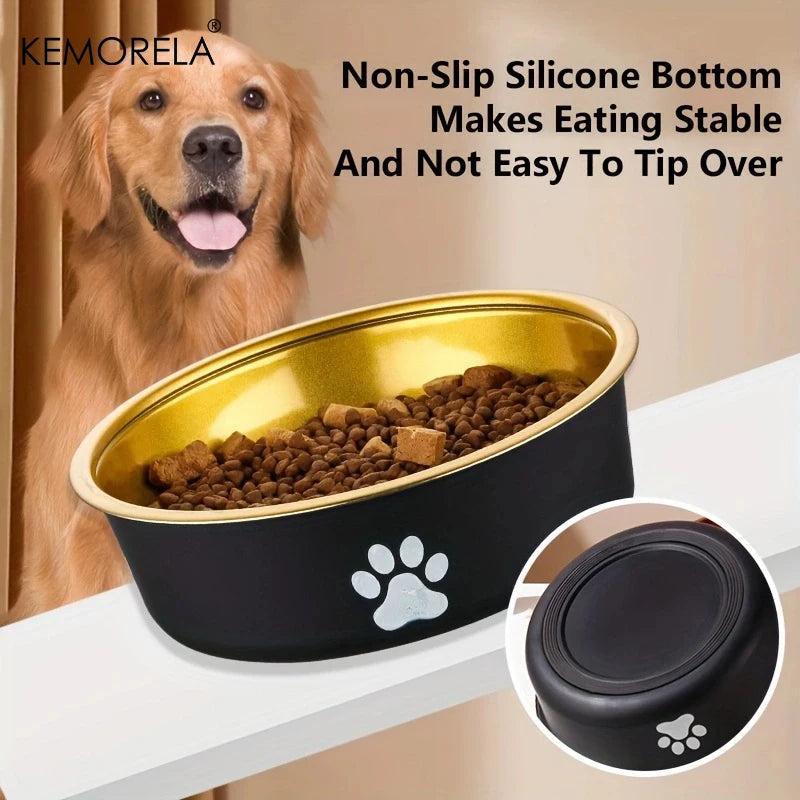 Anti-Slip Stainless Steel Dog Bowl