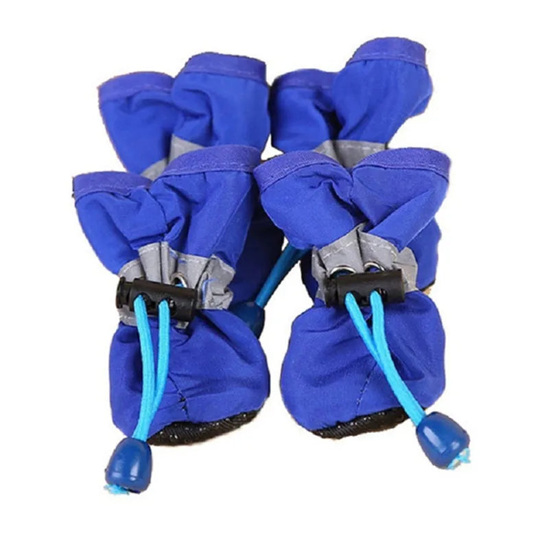 4pcs/set Waterproof Dog Shoes