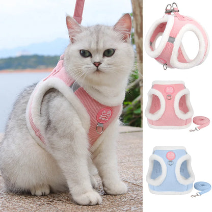 Fur Cat &. Dog Harness and Leash Set – Winter Edition