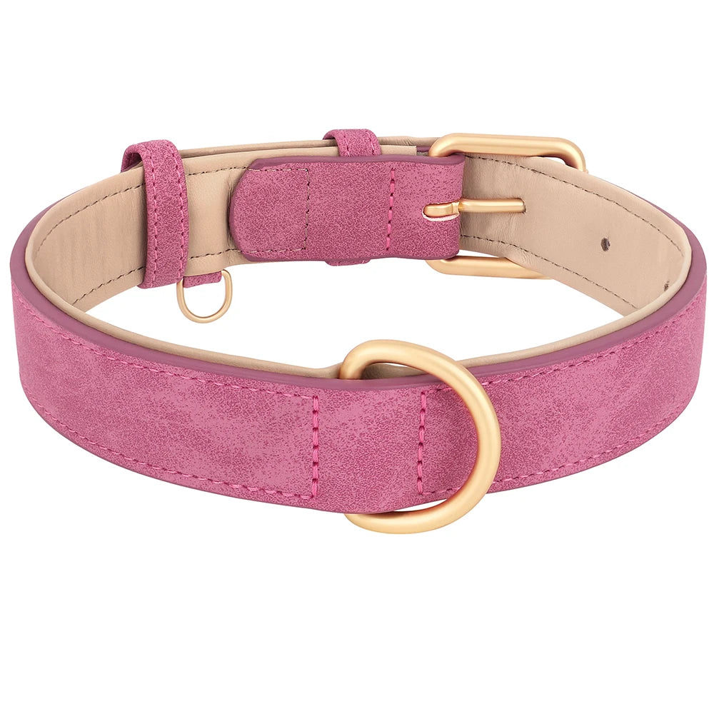 Durable Leather Dog Collar – Soft & Adjustable