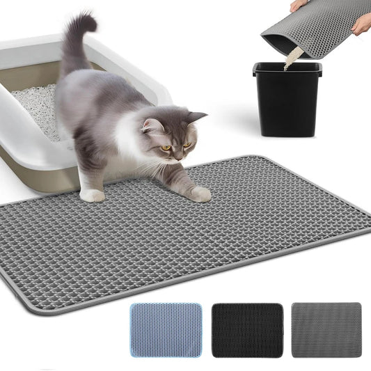 Double-Layer Waterproof Cat Litter Mat