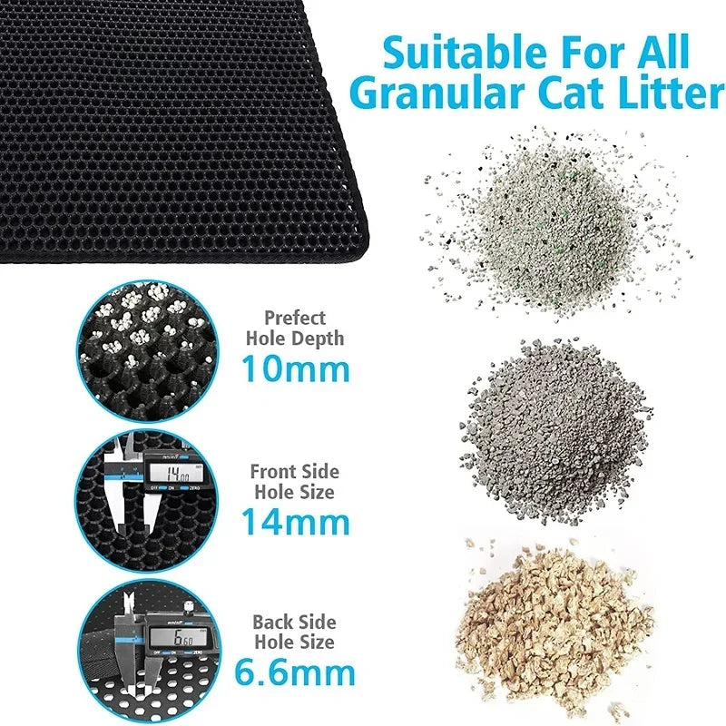 Double-Layer Waterproof Cat Litter Mat