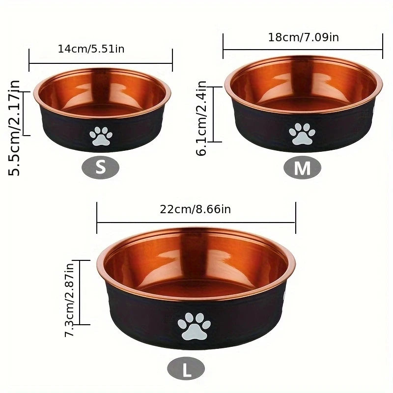 Anti-Slip Stainless Steel Dog Bowl