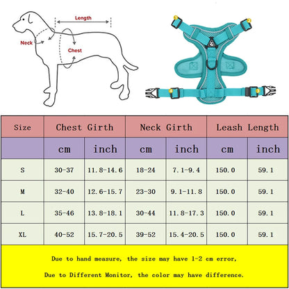 Adjustable Dog Harness & Leash Set