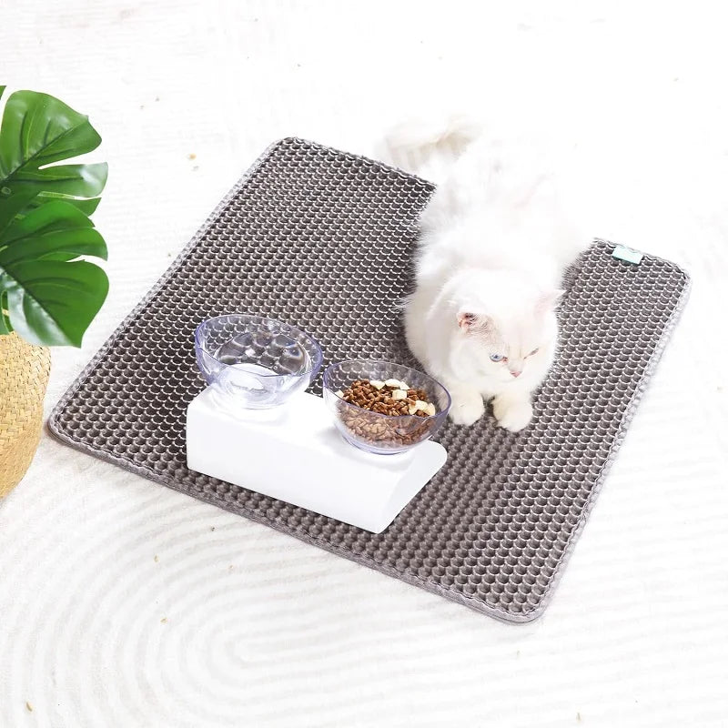 Double-Layer Waterproof Cat Litter Mat