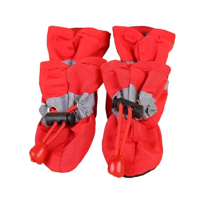 4pcs/set Waterproof Dog Shoes