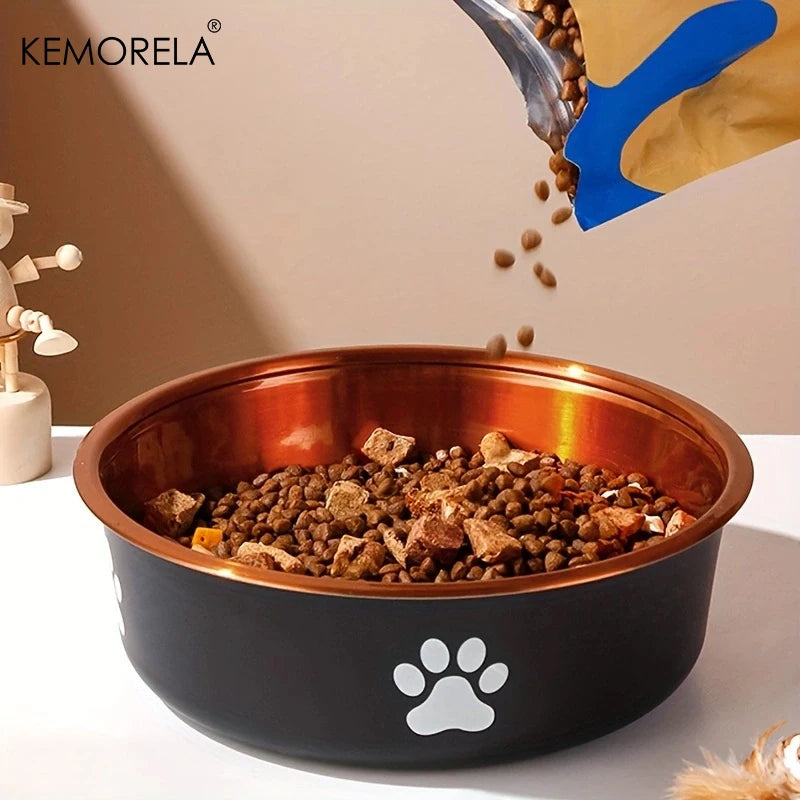 Anti-Slip Stainless Steel Dog Bowl